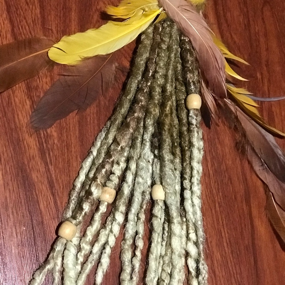 SE Blonde Ombre synthetic Dreadlocks Extensions